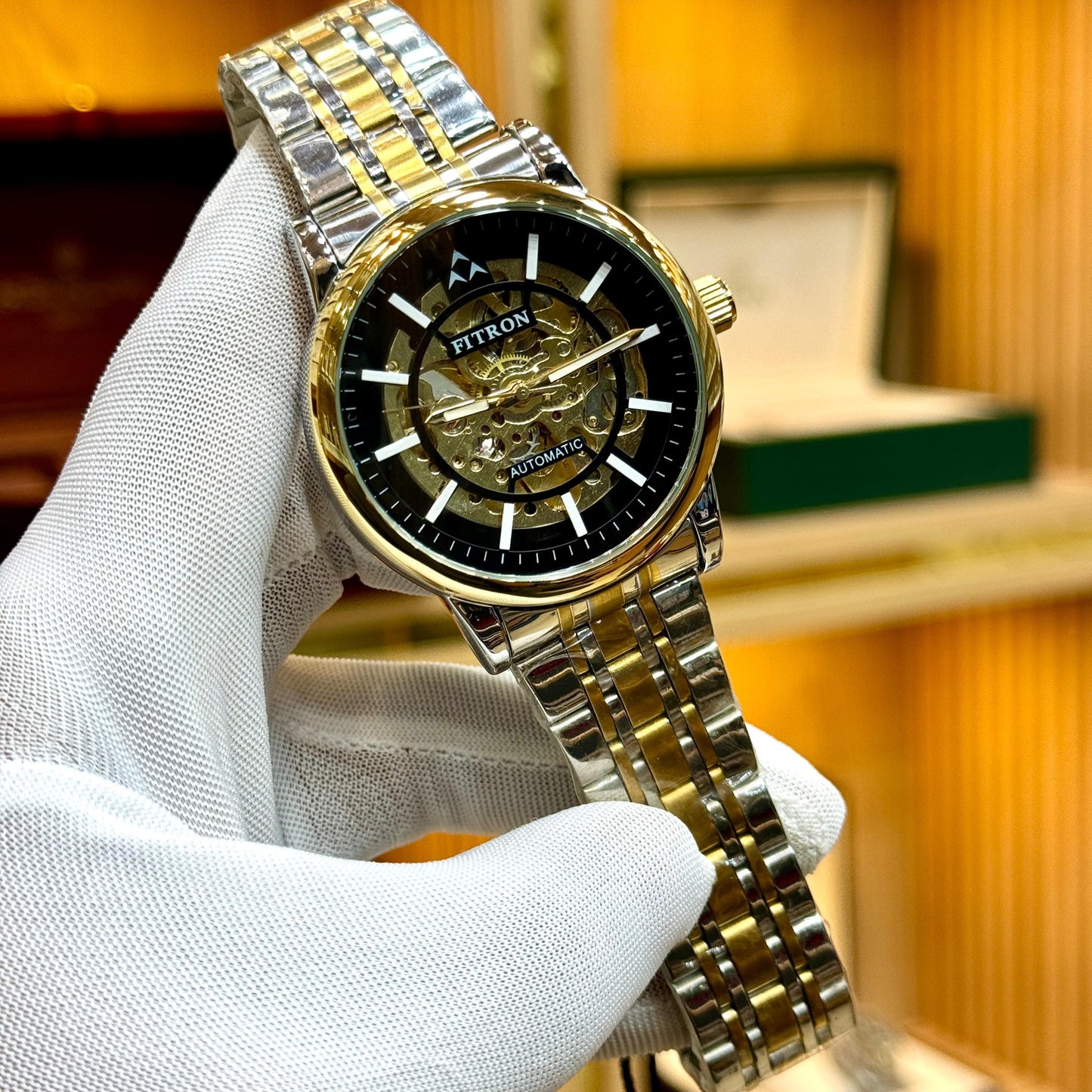 FITRON Original Automatic Skeleton Watches FOR MEN'S - Jewelsoftime