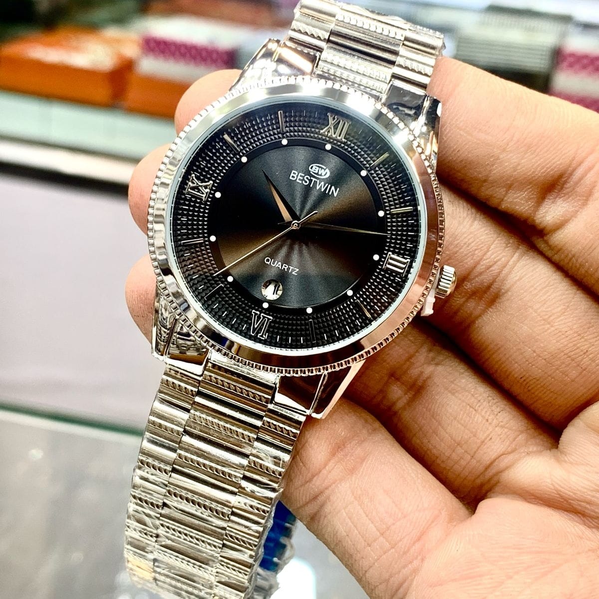 BESTWIN ORIGINAL WATCH
STAINLESS STEEL CHAIN DATE WORKING - Jewelsoftime