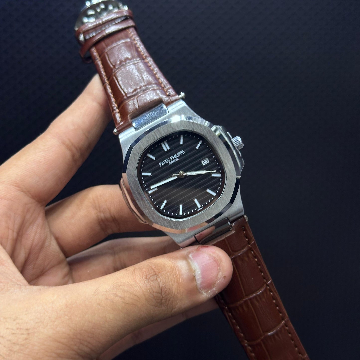 PATEK PHILIPPE-AUTOMATIC MOVEMENT MEN'S WATCH - Jewelsoftime