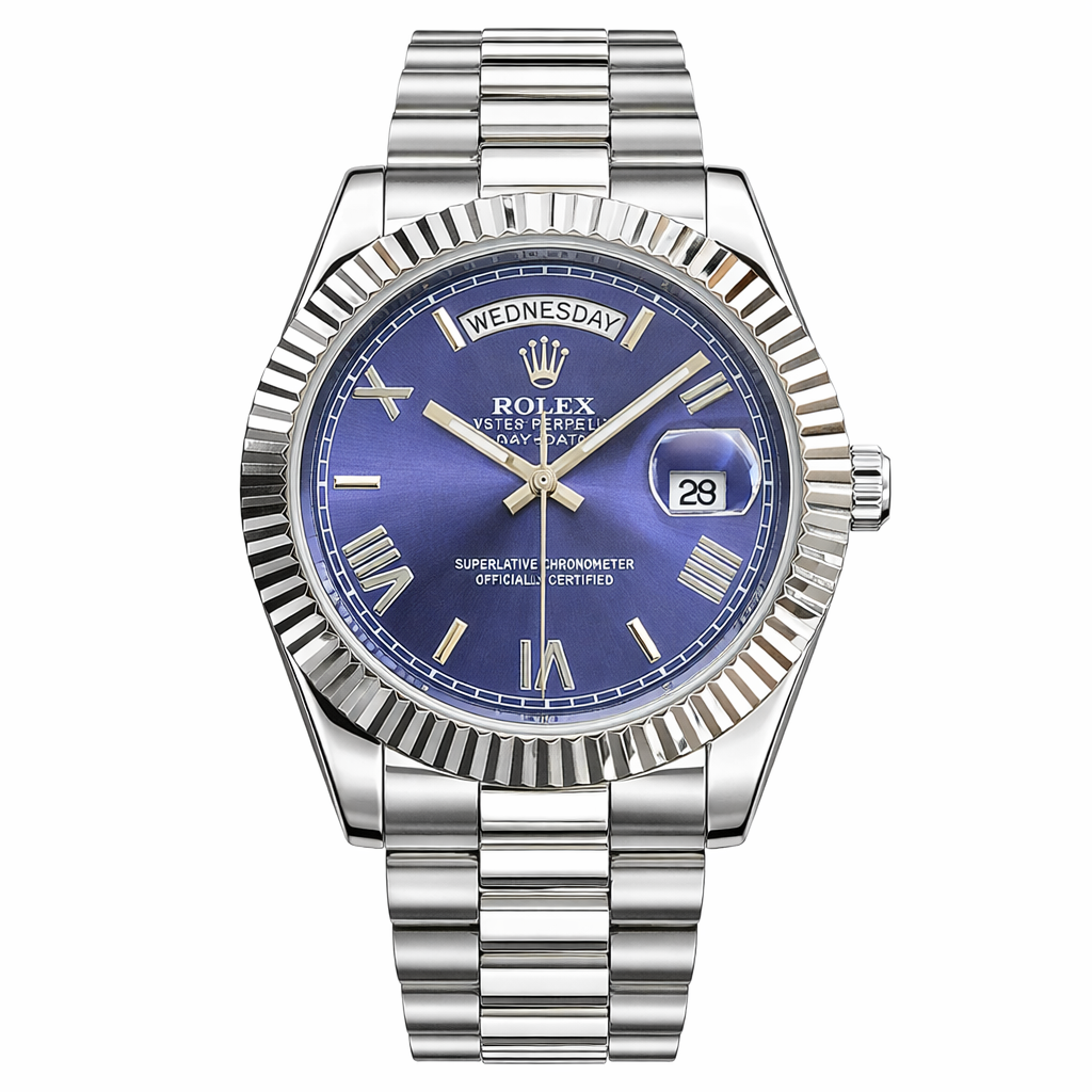 ROLEX Roman Model | Men’s Watch | Stainless Steel | Day & Date Working - Jewelsoftime
