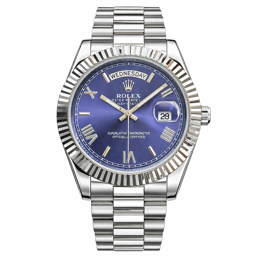 ROLEX Roman Model | Men’s Watch | Stainless Steel | Day & Date Working - Jewelsoftime