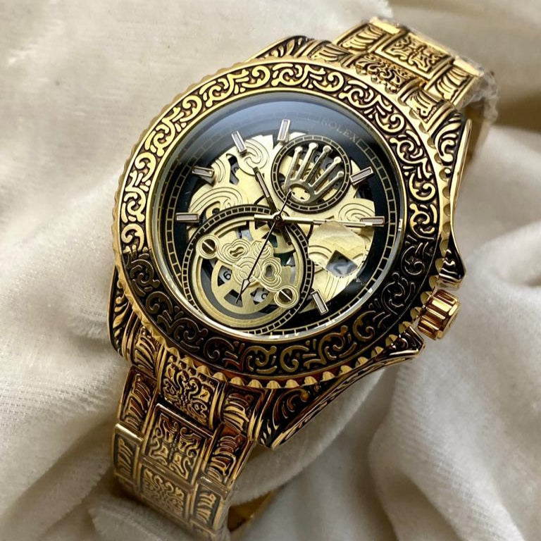 ROLEX ENGRAVING MODEL CHAIN WATCH - Jewelsoftime