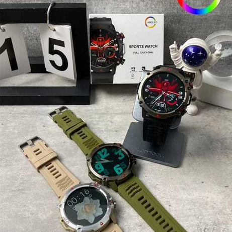 TF10 Pro Round dial Smart Watch with Bluetooth Calling Amoled Screen with Box For Men and Women - Jewelsoftime