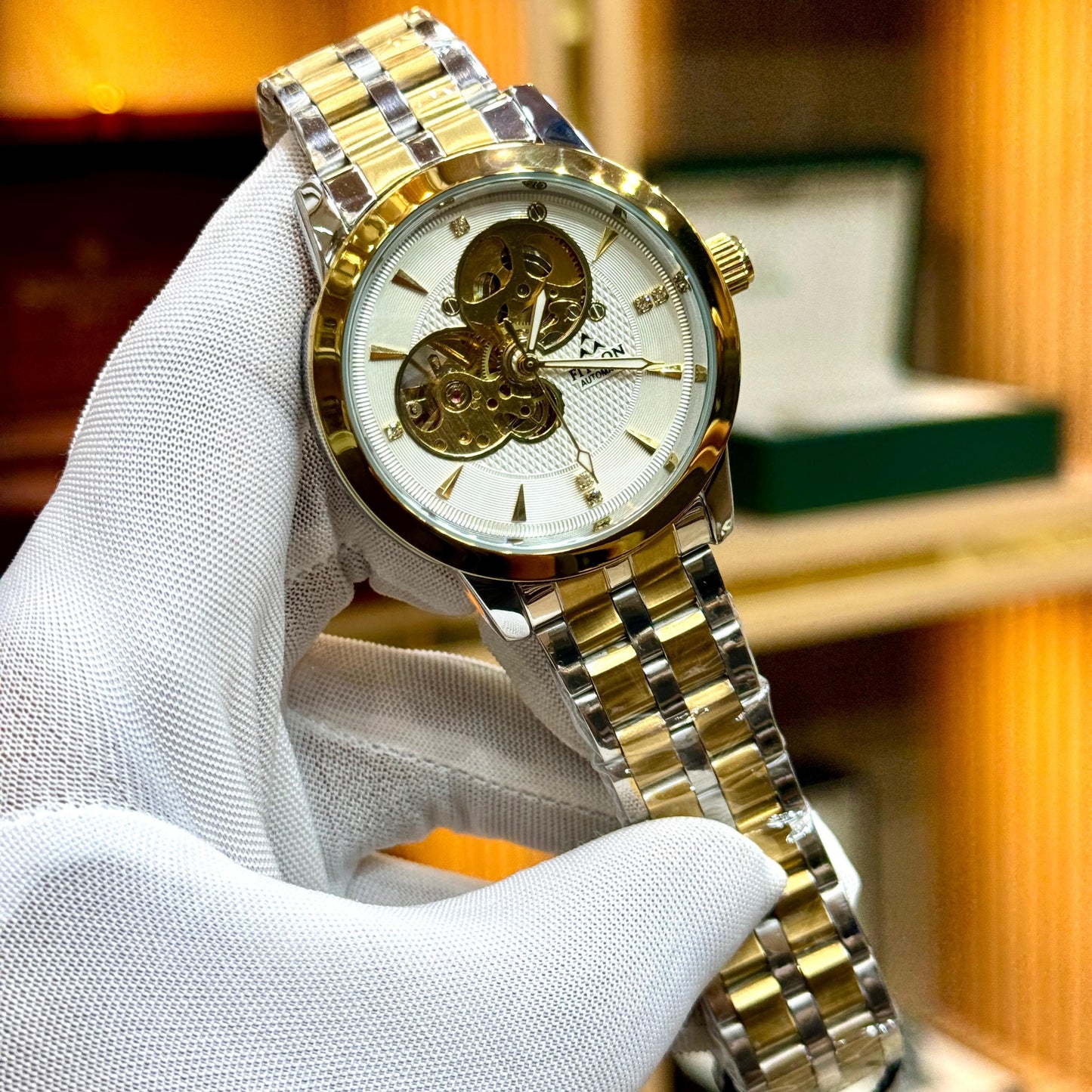 FITRON Original Automatic Skeleton Watches FOR MEN'S - Jewelsoftime