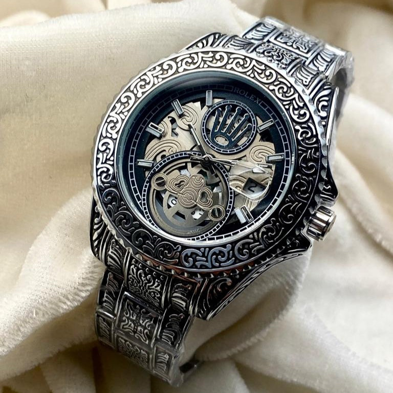 ROLEX ENGRAVING MODEL CHAIN WATCH - Jewelsoftime