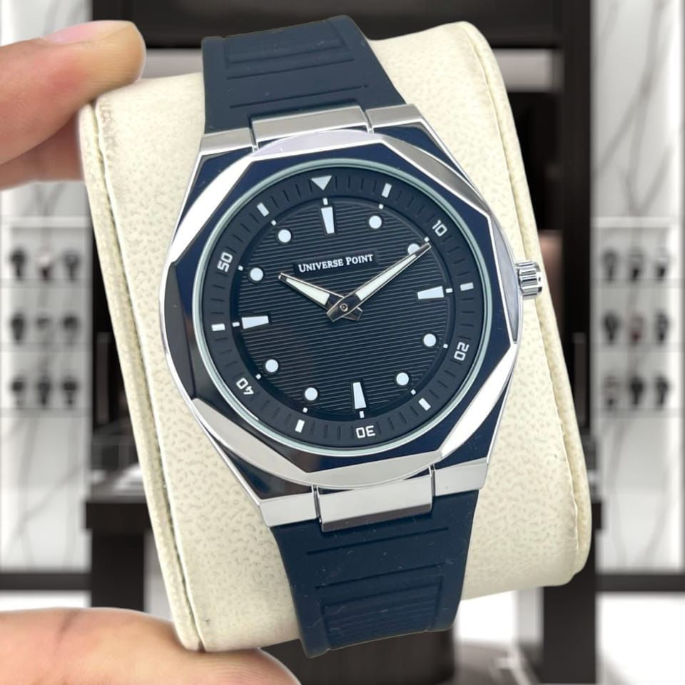 Universal Point U.P (Original) Men's Watch Quartz Movement-Rubber Strap With Magnetic Lock - Jewelsoftime