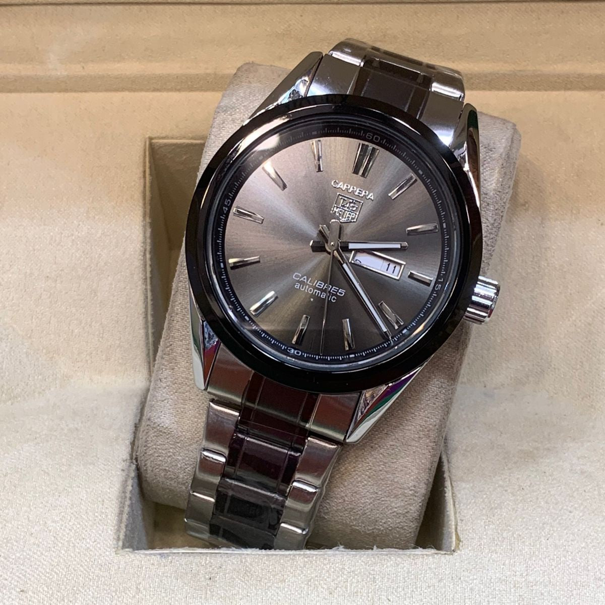 TAG Heuer Carrera Calibre 5 Stainless steel body Men's Watch-Butterfly-Master-Lock - Jewelsoftime