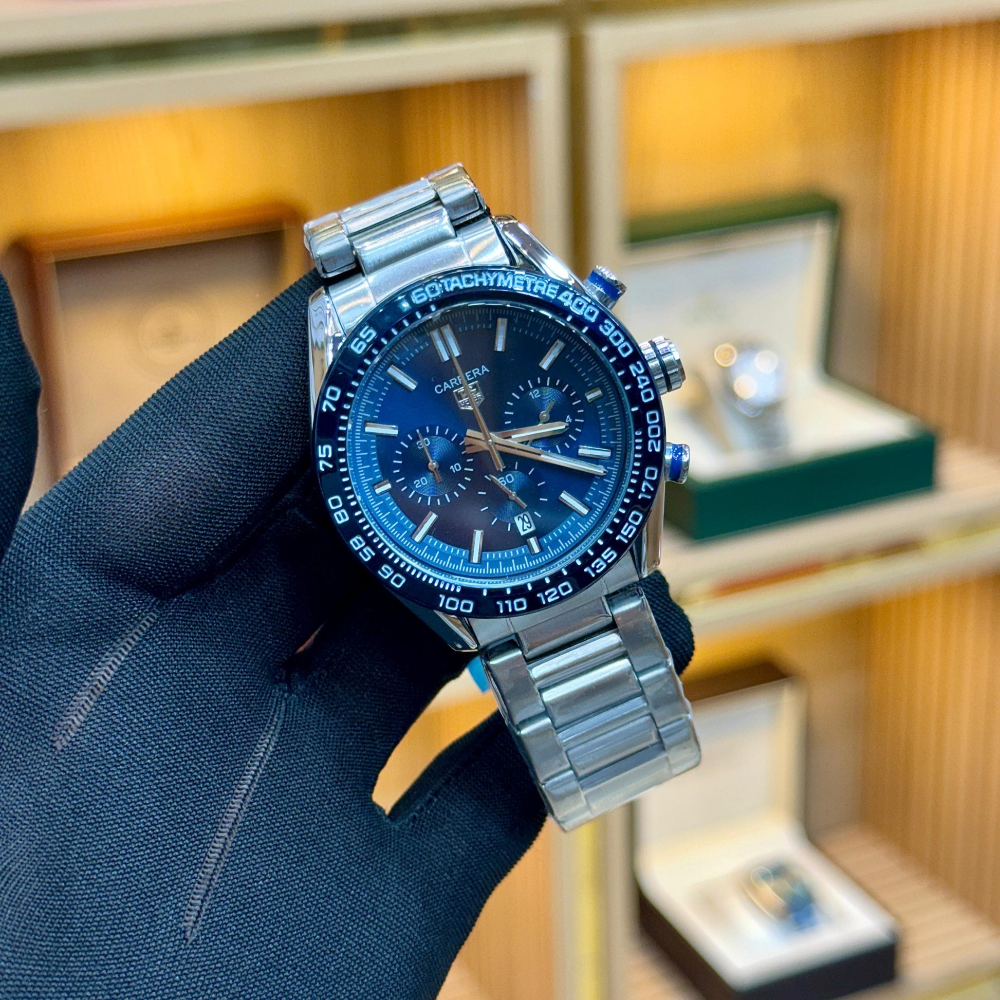 CARRERA CHRONOGRAPH WORKING - QUARTZ MOVEMENT - GREAT QUALITY MEN'S WATCH - BUSINESS EDITION - Jewelsoftime