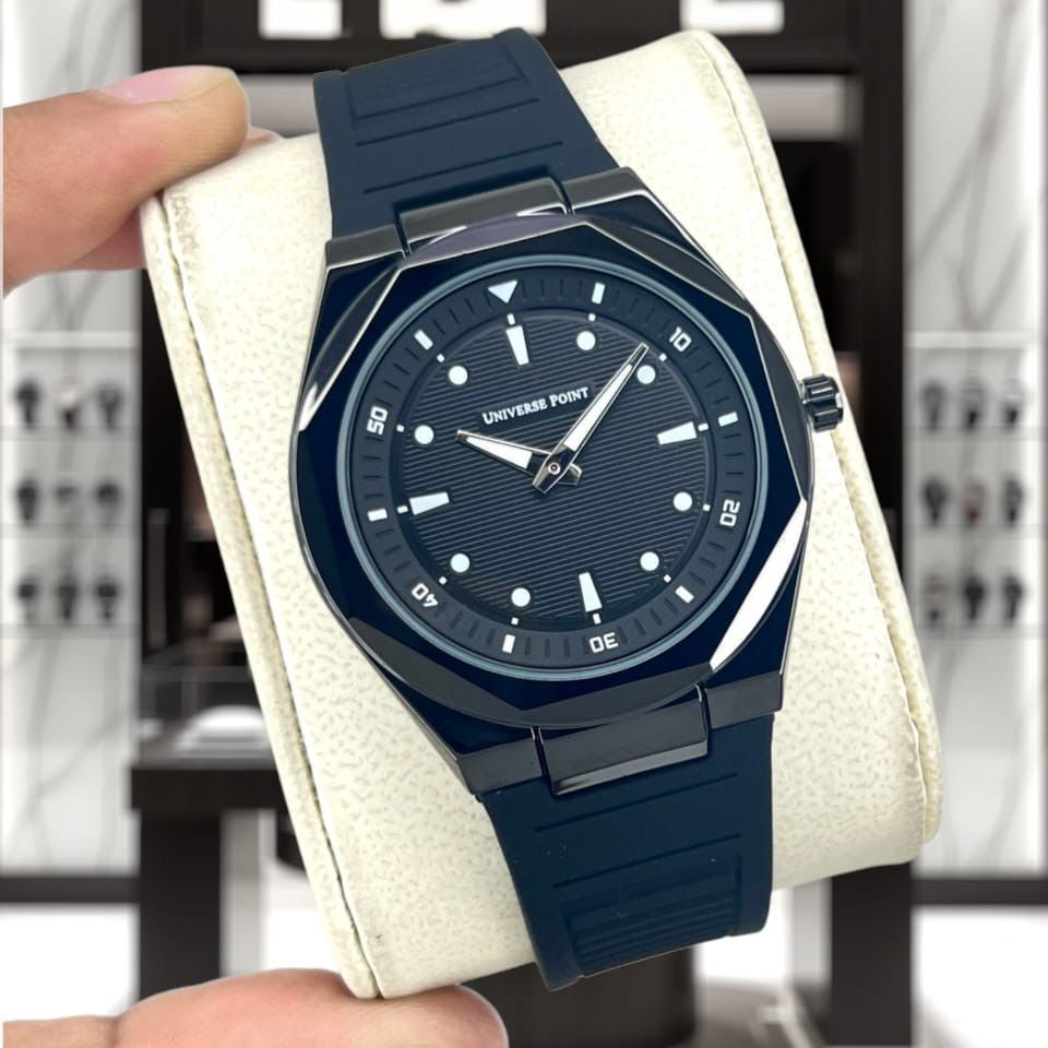 Universal Point U.P (Original) Men's Watch Quartz Movement-Rubber Strap With Magnetic Lock - Jewelsoftime