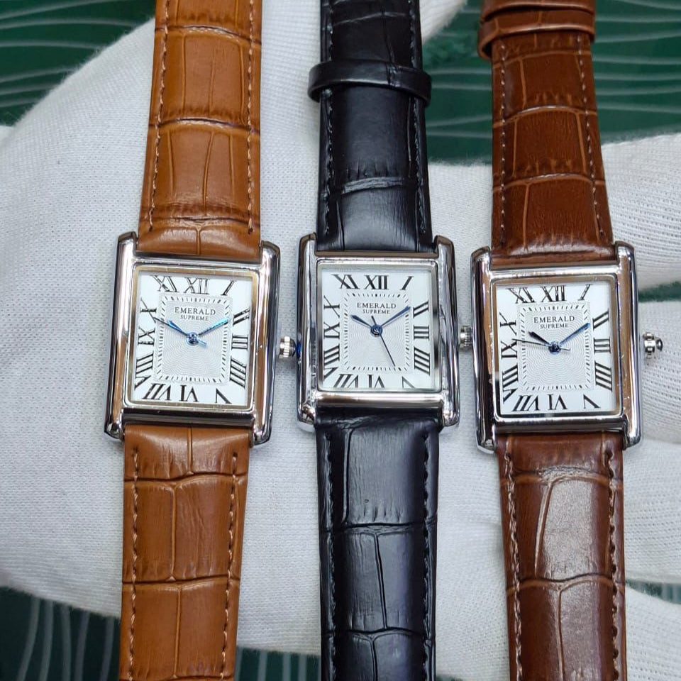 EMERALD ORIGINAL (CARTIER STYLE) MEN'S WATCH - Jewelsoftime