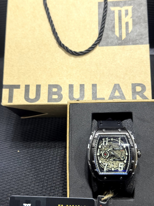 TUBULAR Retro-Modern Men's Watch - Vintage-Inspired Dial with Leather Strap" - Jewelsoftime