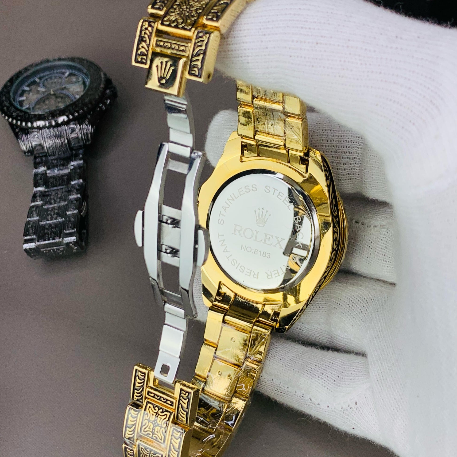 ROLEX ENGRAVING MODEL CHAIN WATCH - Jewelsoftime