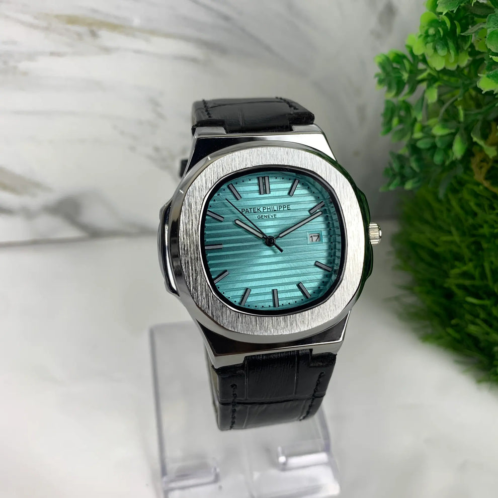 PATEX PHILLIP MEN'S WATCH LEATHER STRAP WITH MASTER LOCK - Jewelsoftime